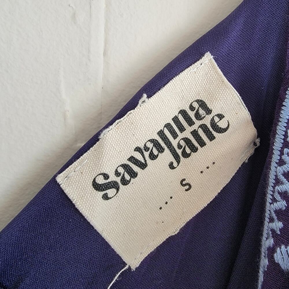 Savanna Jane Embroidered Off Shoulder Babydoll Mini Dress - Picture 3 of 3